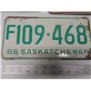 Image 3 : Six Saskatchewan License Plates