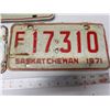 Image 4 : Six Saskatchewan License Plates