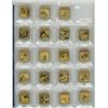 Image 1 : Sheet of Gold Plated Chinese Panda Bars