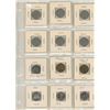 Image 1 : Sheet of Canadian 5 Cent Coins; various years