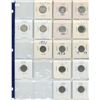 Image 1 : Sheet of Canadian 10 Cent Coins; various years