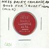 Image 1 : Ness Dairy, Camrose Alta. (Good for 1 Quart Homo Milk) Token