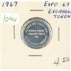Image 1 : Expo 67 Exchange for United States Currency Token