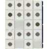 Image 2 : Sheet of Canadian 5 Cent Coins; 1936-47