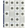 Image 1 : Sheet of Canadian 5 Cent Coins; 1956-69