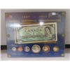 Image 1 : Canadian Centennial Coin & Bill Display