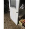 Image 4 : 79"H x 31.5"W white exterior door with window RH in-swing