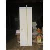 Image 3 : 77.5"H x 24"W plain painted white wooden interior door RH in-swing