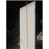Image 5 : 77.5"H x 24"W plain painted white wooden interior door RH in-swing