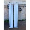 Image 1 : (2) 4' fluorescent lights with grow tubes