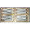 Image 1 : pair of adjustable wooden frame plastic mesh baby/pet gates
