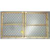 Image 2 : pair of adjustable wooden frame plastic mesh baby/pet gates