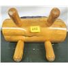 Image 2 : custom padded log foot rest - 14" long, 12" tall