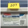 Image 2 : hinged Rubbermaid rough tote - 32"x20-1/4"x16-1/2"H