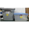 Image 1 : Sterilite 18gal tote and Rubbermaid 11gal tote