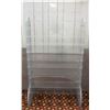 Image 4 : 12 shelf double sided clear acrylic display stand - 27"x13"x53"H