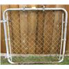 Image 1 : galvanized 40"x40" chain link gate and post mounting brackets