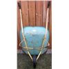 Image 2 : metal bucket and handles wheel barrow - well used - solid rubber tires