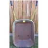 Image 3 : metal bucket and handles wheel barrow - well used - solid rubber tires
