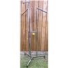 Image 1 : chrome triple leg clothes stand/display with adjustable slant arms