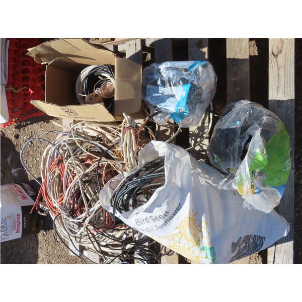 pallet of assorted wires