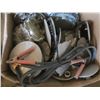 Image 2 : box of hub caps and booster cables