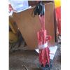 Image 1 : 2 sets of red plastic skis with poles