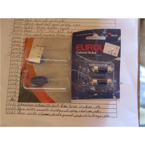 2 packs of colored bulbs for vehicle use
