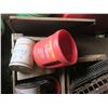 Image 2 : wooden box of cans full of assorted hardware