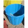 Image 2 : assorted tools , slow moving vehicle sign , owl decoy , blue tote