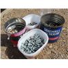 Image 2 : five pails of bolts , nuts , hardware