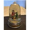 Image 1 : Collectible "FOA Schwartz" Santa snow globe - uses 3 AAA batteries