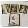 Image 1 : 4 antique religious pictures in frames