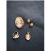 Image 1 : Cameo set - pendant, broach, earrings and ring