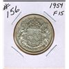 Image 1 : 1954 CANADIAN SILVER 50 CENT COIN