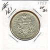Image 1 : 1959 CANADIAN SILVER 50 CENT COIN