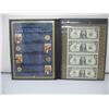 Image 2 : US COIN and DOLLAR BILLS SET -  4 Presidential Dollars and 4 US $1.00 Bills - Uncut