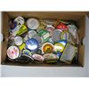 Image 2 : LARGE LOT of PINBACK BUTTONS - SHOE BOX - Well of 300 Buttons