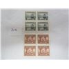 Image 1 : 2 Blocks of 4 42-43 War Series Never Used