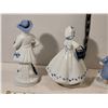 Image 7 : Blue & white porcelain figurines. Lady is musical.