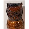Image 2 : Mid-century amber owl liquor decanter bottle.