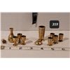 Image 1 : Miniature solid brass wine decanters, goblets & cups.