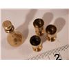 Image 3 : Miniature solid brass wine decanters, goblets & cups.