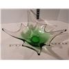 Image 2 : Green vintage blown glass bowl.