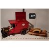 Image 1 : Wood trinket box truck & Cuban car.