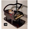 Image 1 : Vintage music box grand piano, dancing ballerina jewelry box. Working