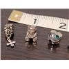 Image 2 : Silver 925 charms. Heart & cats are treaded. Total weight 10.7 gr.