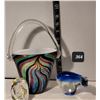 Image 1 : Group of colourful blown glass.
