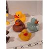 Image 3 : Sask. Made Rock Ducks, duck feet egg cups & assorted rubber ducks.