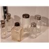 Image 4 : Lot of  early century(1910) glass vanity bottles & set of glass salt & pepper.